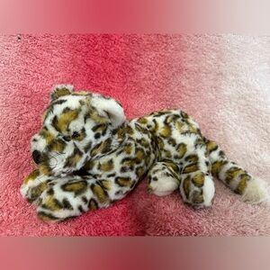 Vintage MS Toy Realistic Cheetah Big Wild Cat Plush Stuffed Animal 12" Spotted